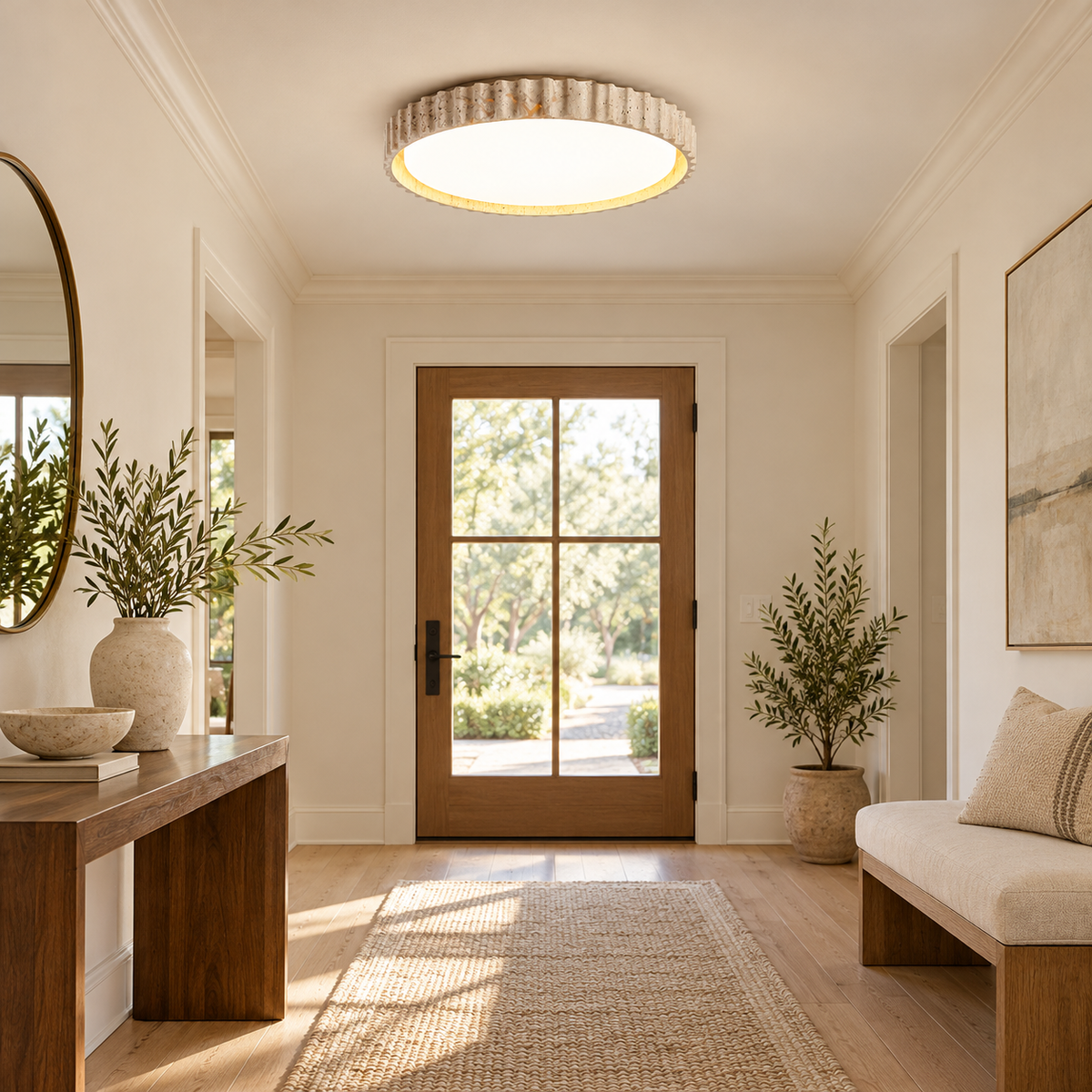 Riva Stone Ceiling Light