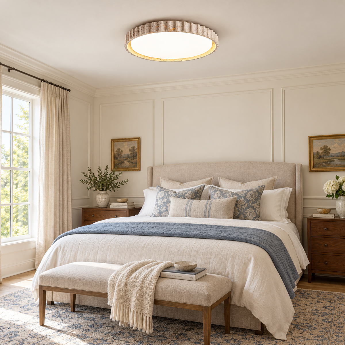 Riva Stone Ceiling Light