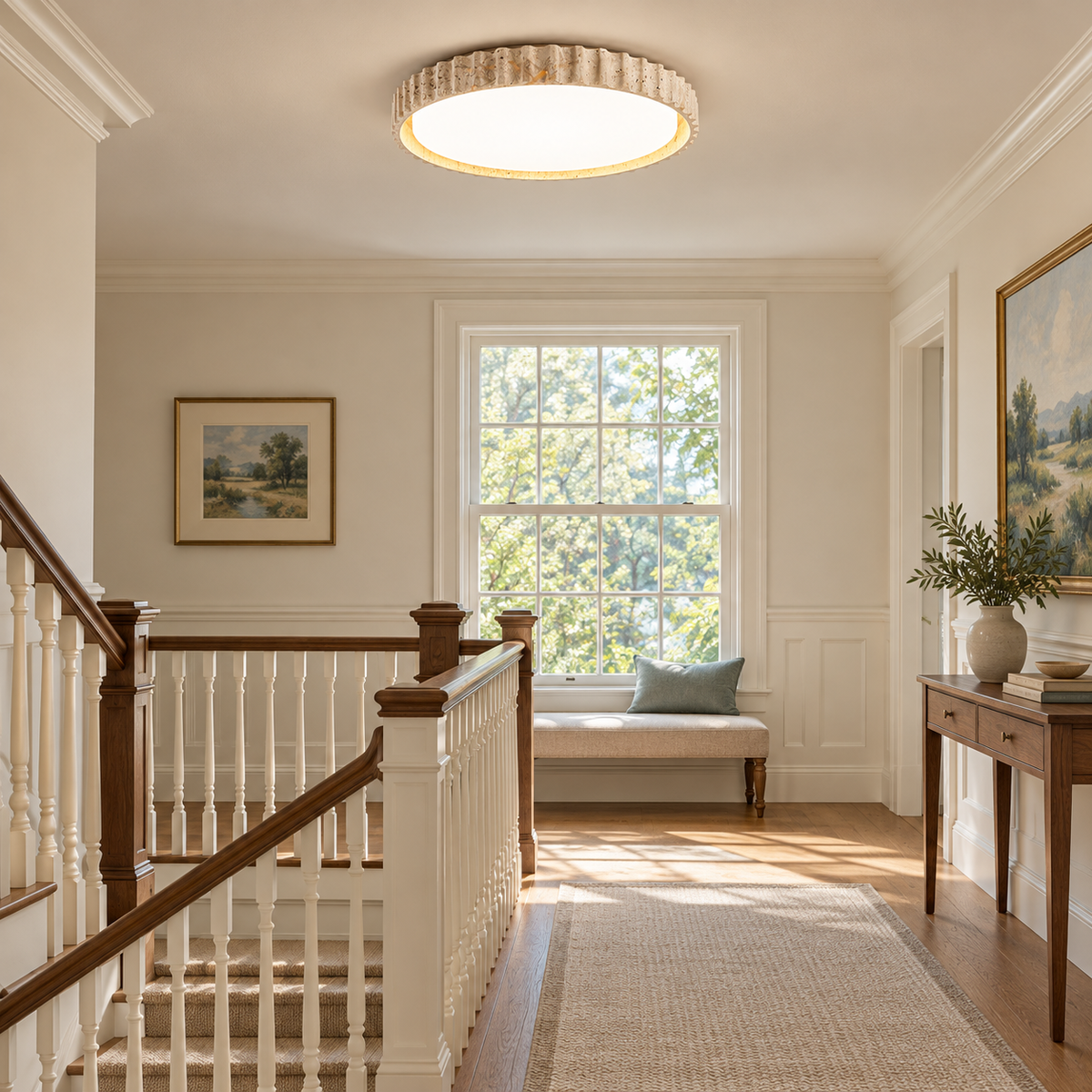 Riva Stone Ceiling Light