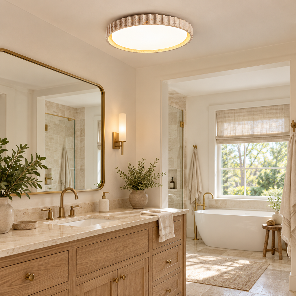 Riva Stone Ceiling Light