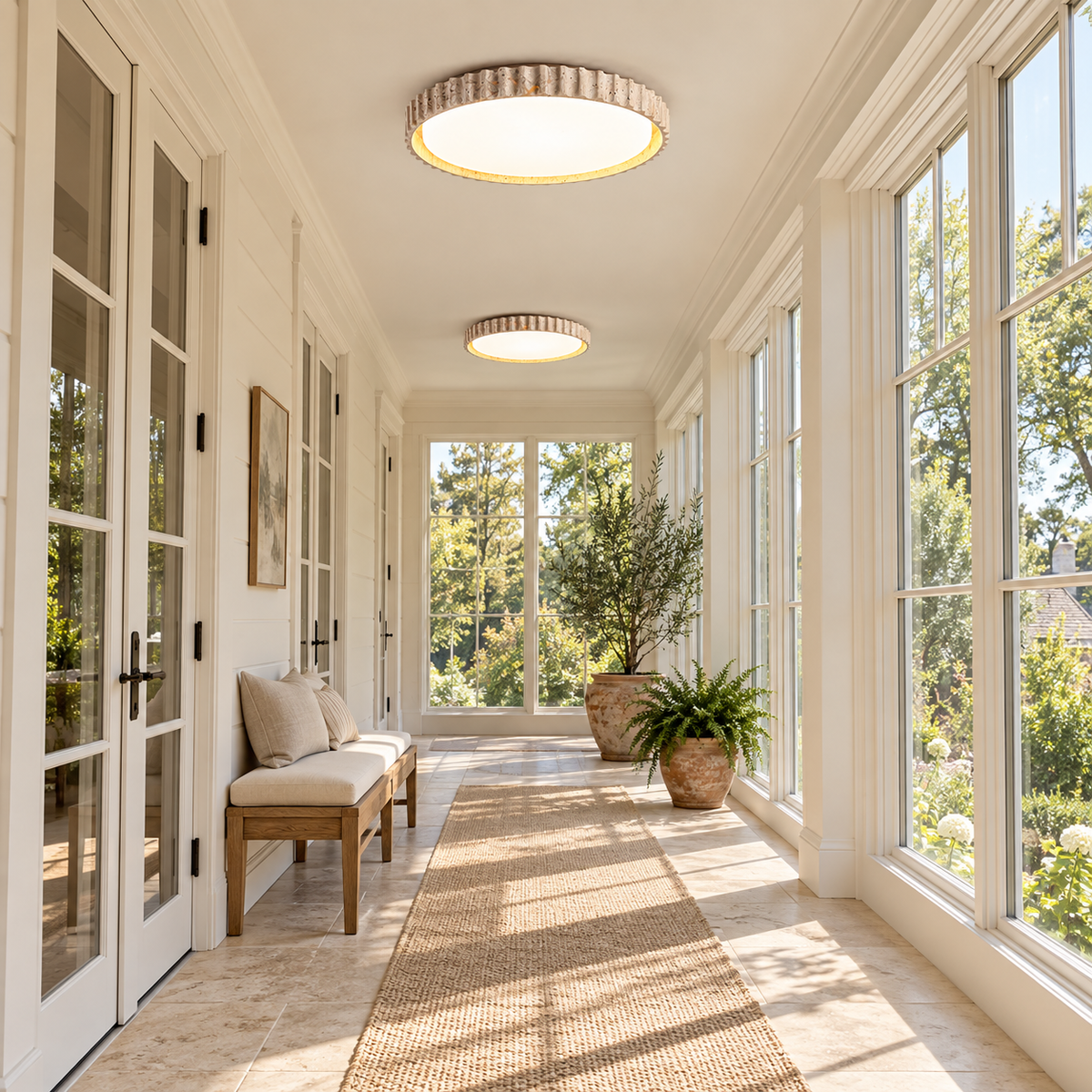 Riva Stone Ceiling Light