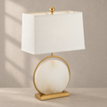 Roma White Alabaster Table Lamp