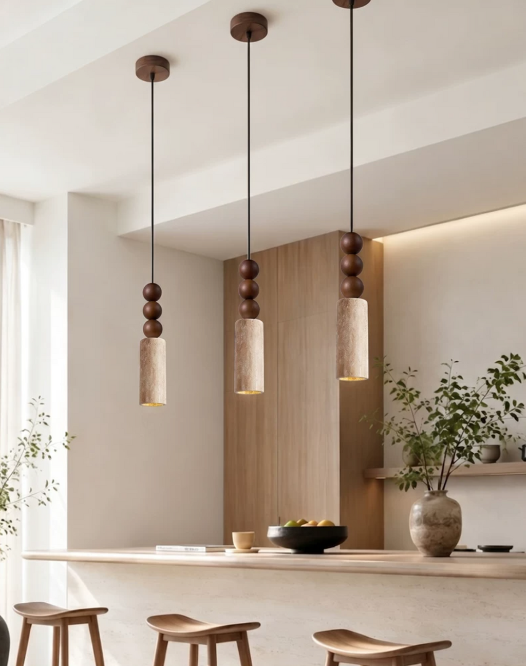 Rosary Bead Pendant Lamp