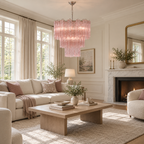 Rose Tubes Glass Chandelier