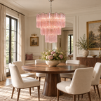 Rose Tubes Glass Chandelier