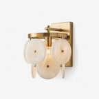 Rosette Alabaster Disc Sconce