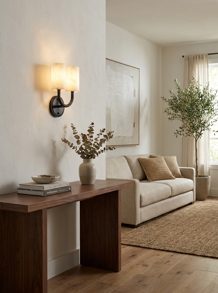 Cadence Alabaster Wall Sconce