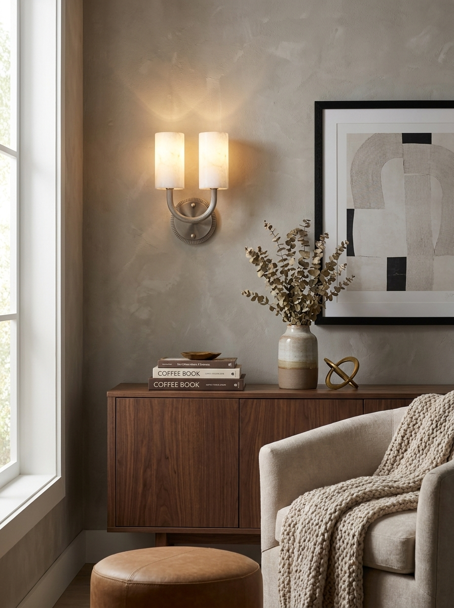 Cadence Alabaster Wall Sconce