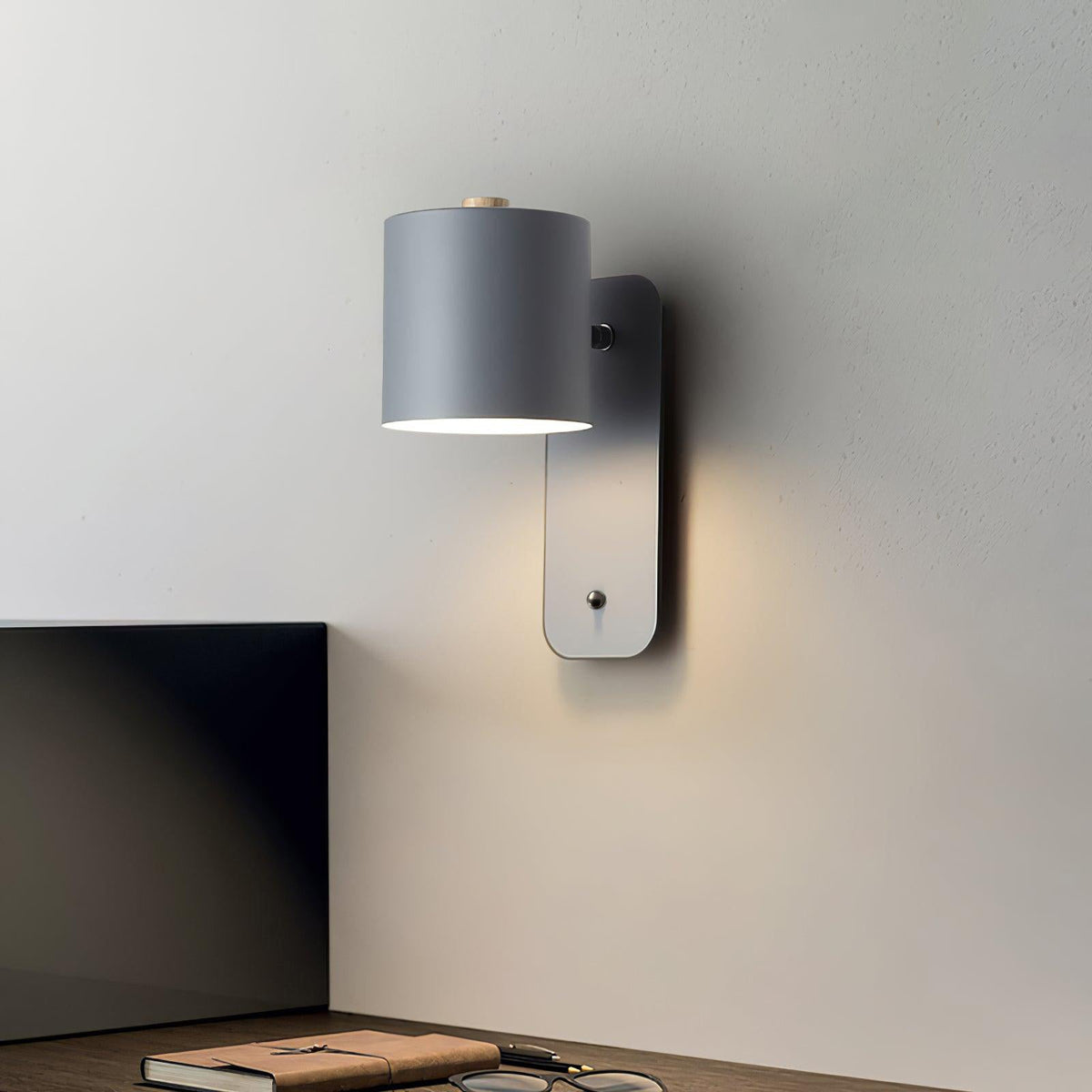 Rotatable Cylinder Rechargeable Wall Lamp