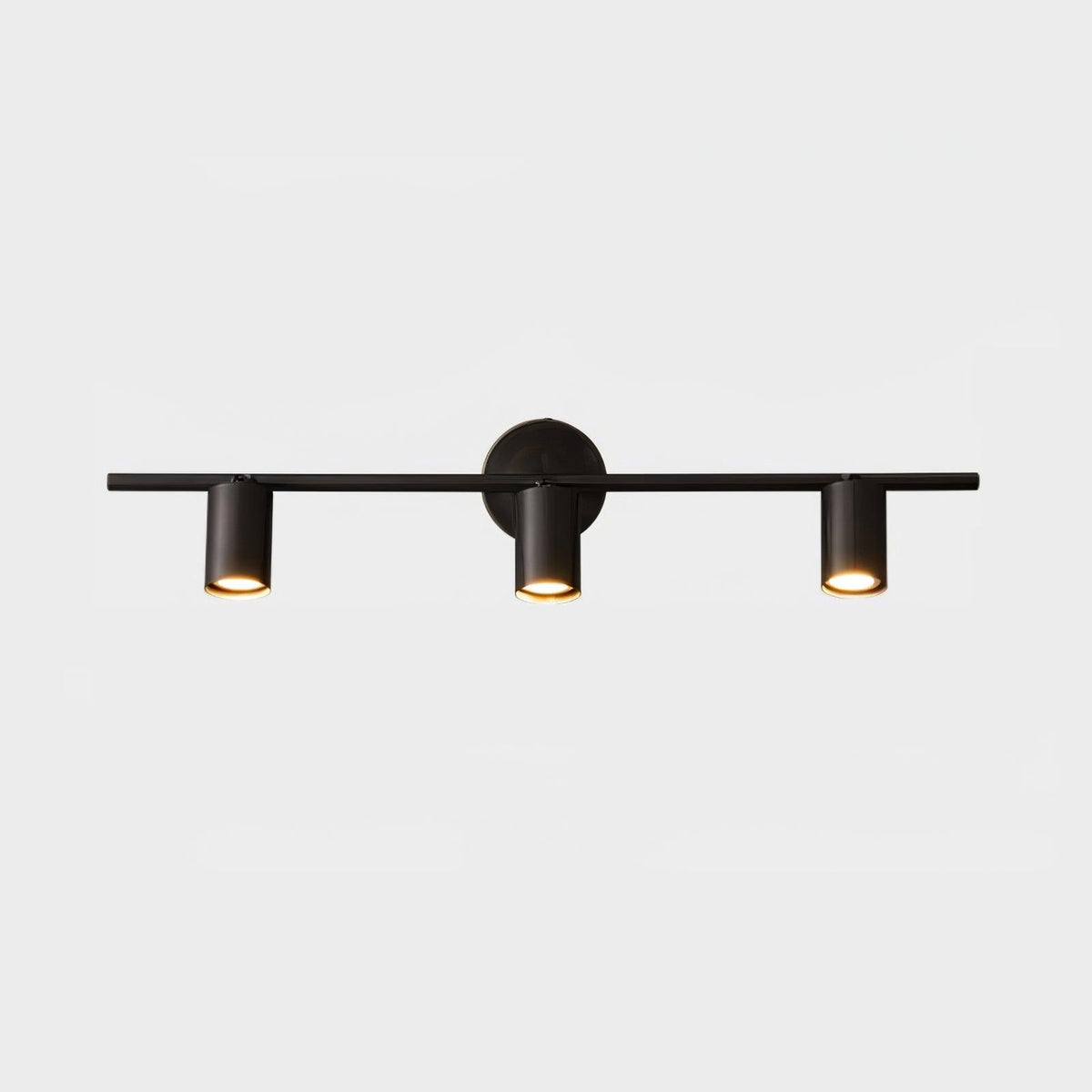 Rotatable Spotlight Wall Light 3 lamps L 29.5″ x W 4.7″ x H 6.9″ / L 75 cm x W 12cm x H 17.5cm / Black brushed gold