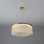 Round Halo Crystal Chandelier