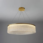 Round Halo Crystal Chandelier