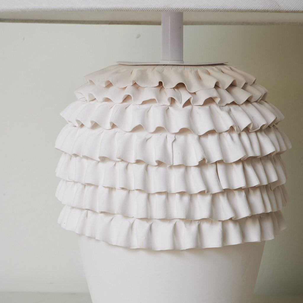 Ruffle Ceramic Table Lamp