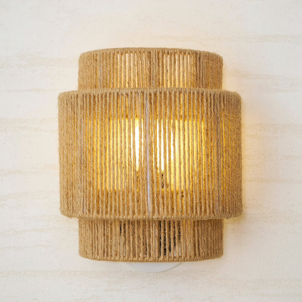 Rustic Weave Wall Lamp