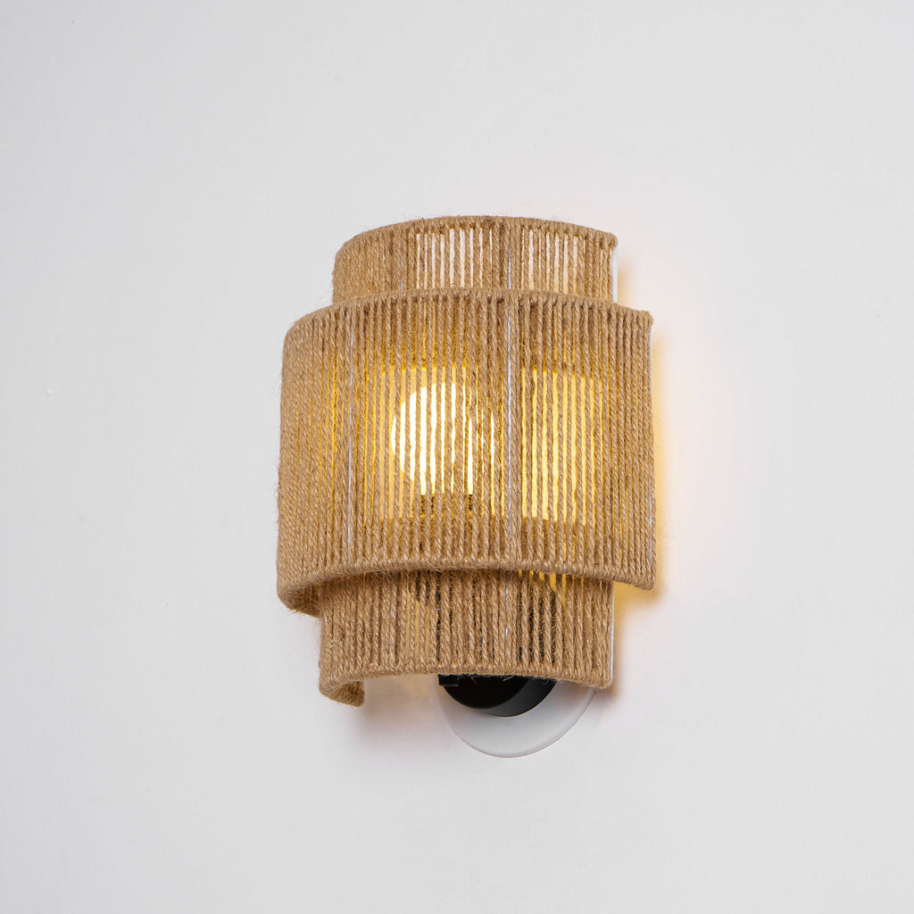 Rustic Weave Wall Lamp