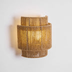 Rustic Weave Wall Lamp