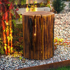 Rustic Log Outdoor LED Light