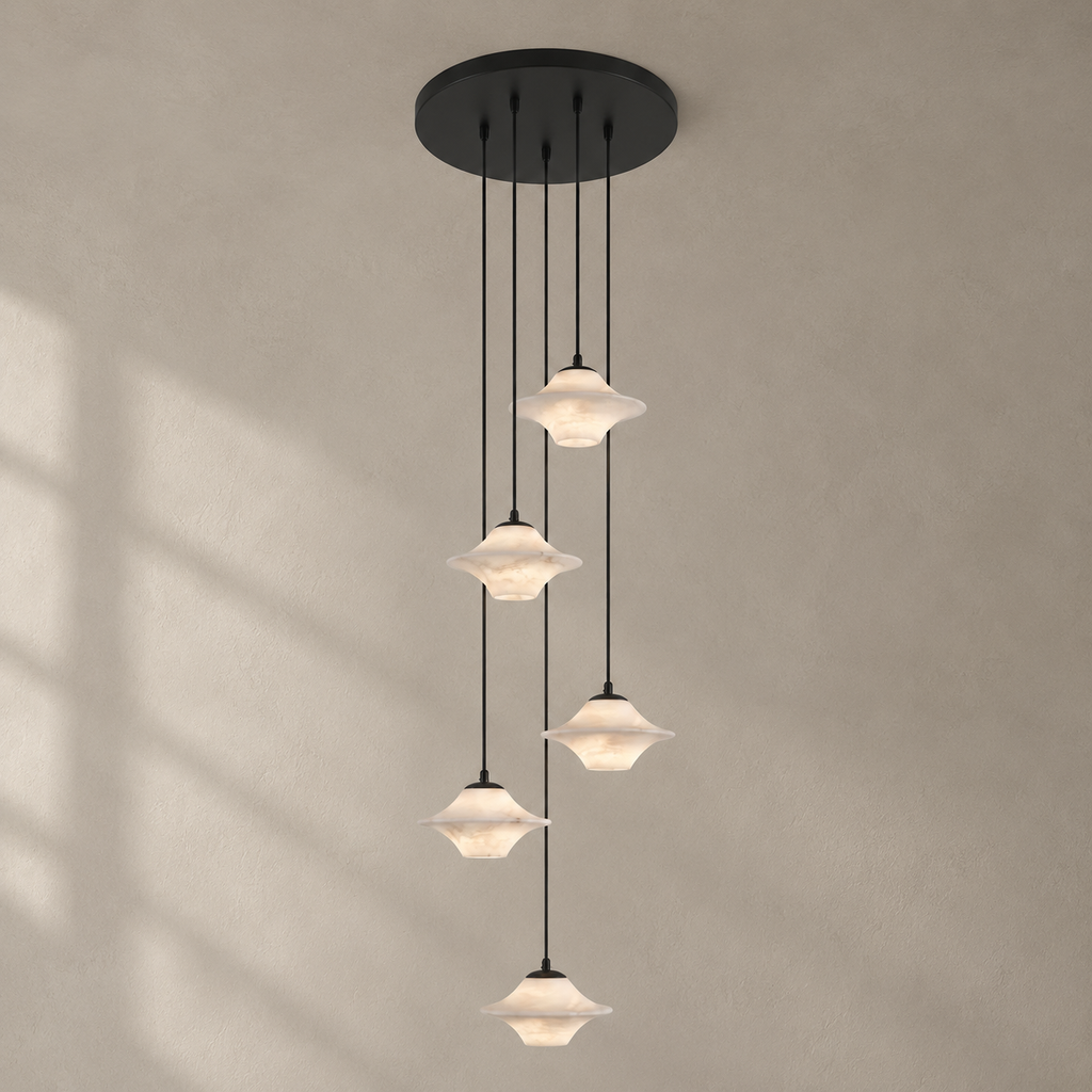 Saucer Alabaster Pendant Light