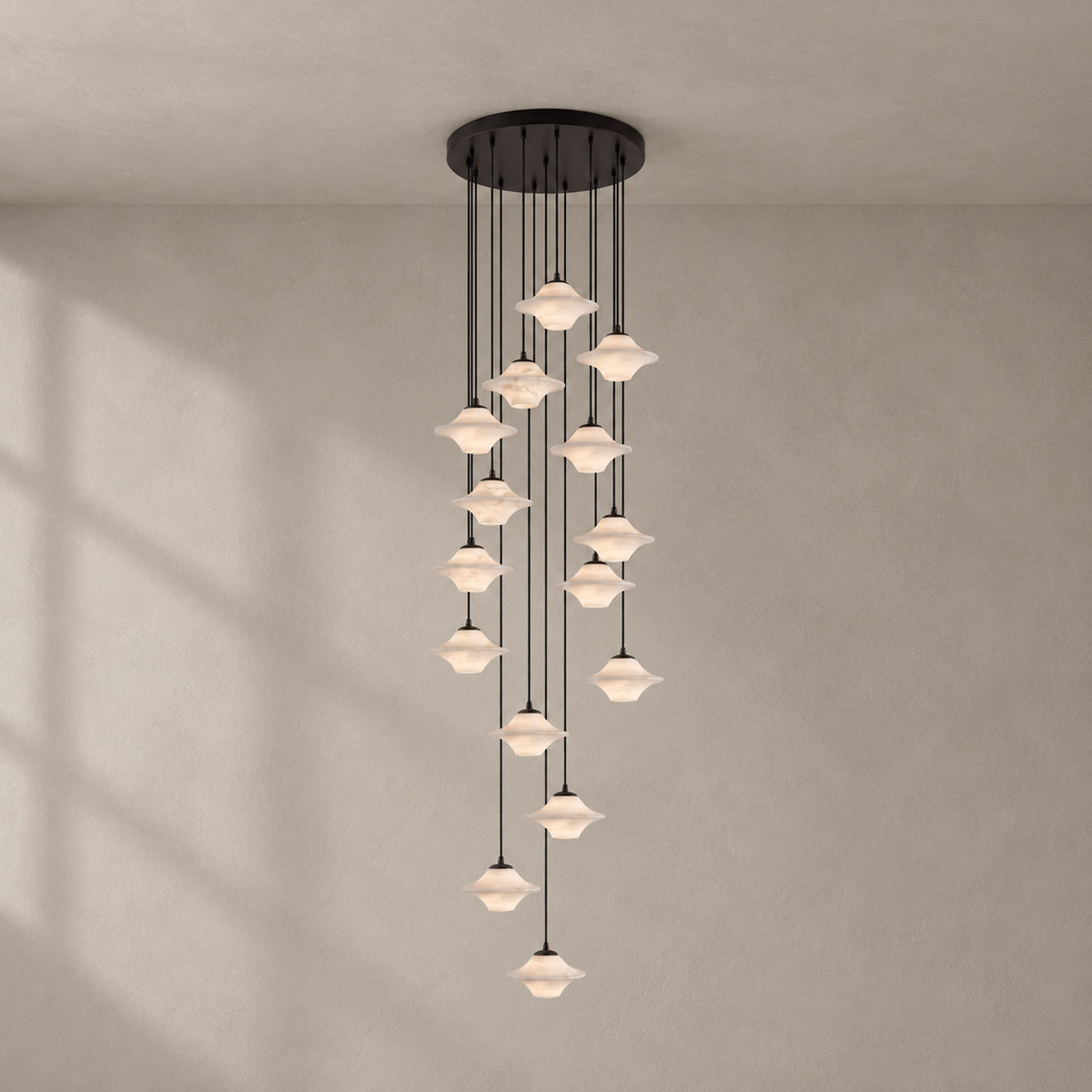 Saucer Alabaster Pendant Light