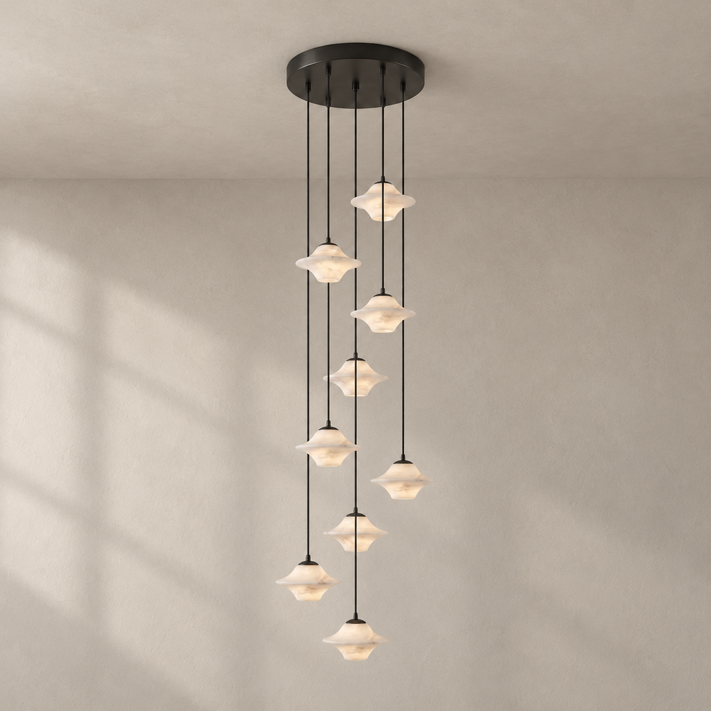 Saucer Alabaster Pendant Light