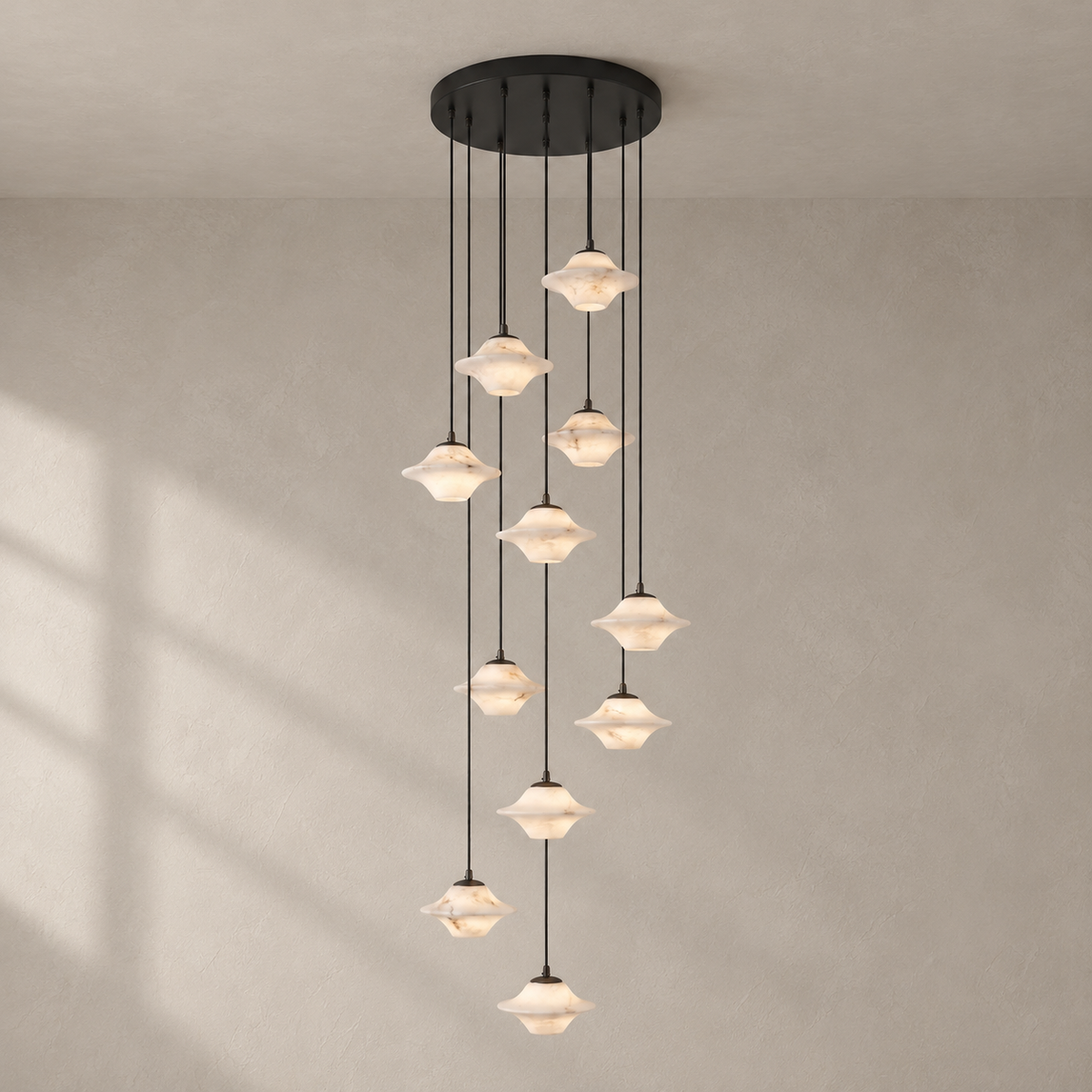 Saucer Alabaster Pendant Light
