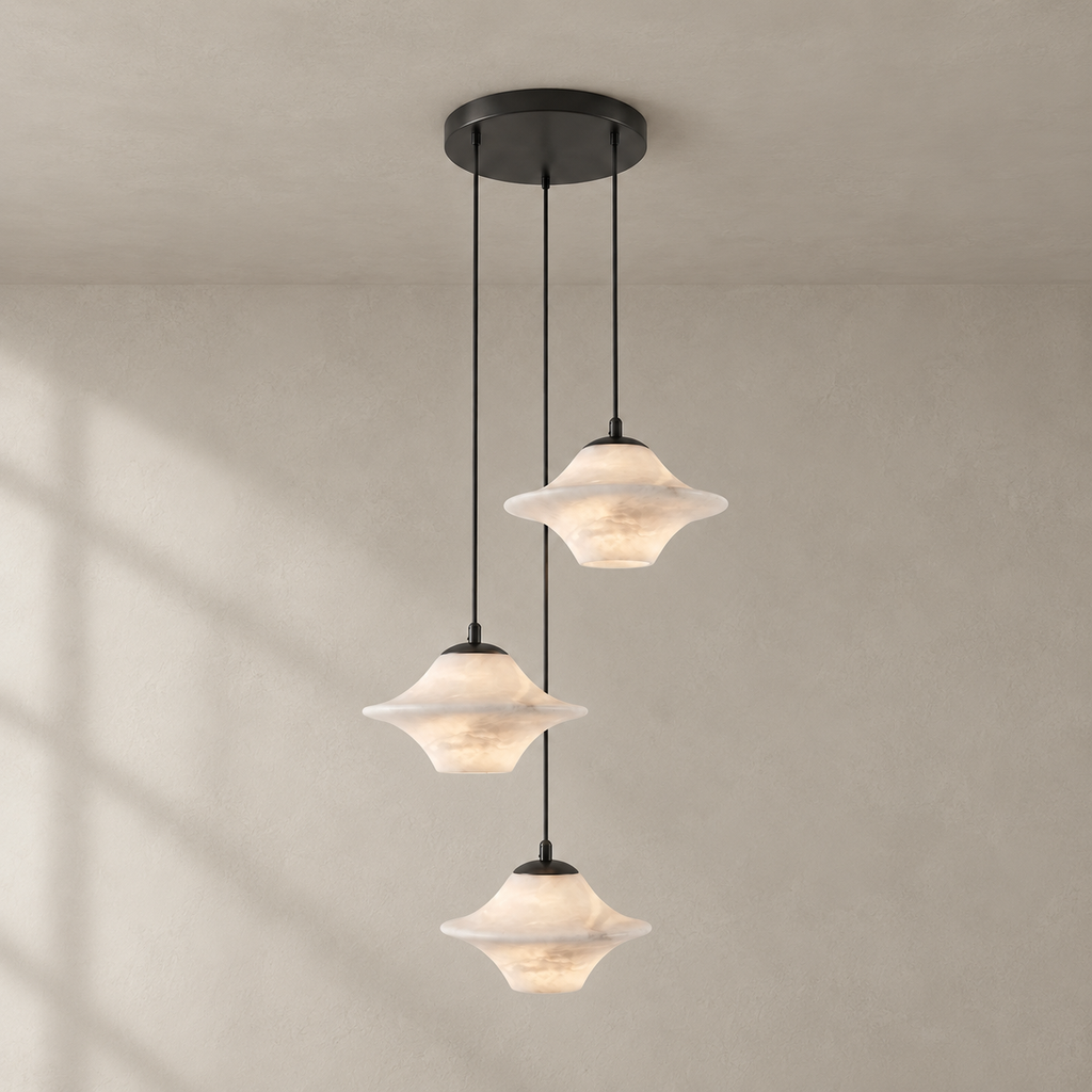 Saucer Alabaster Pendant Light