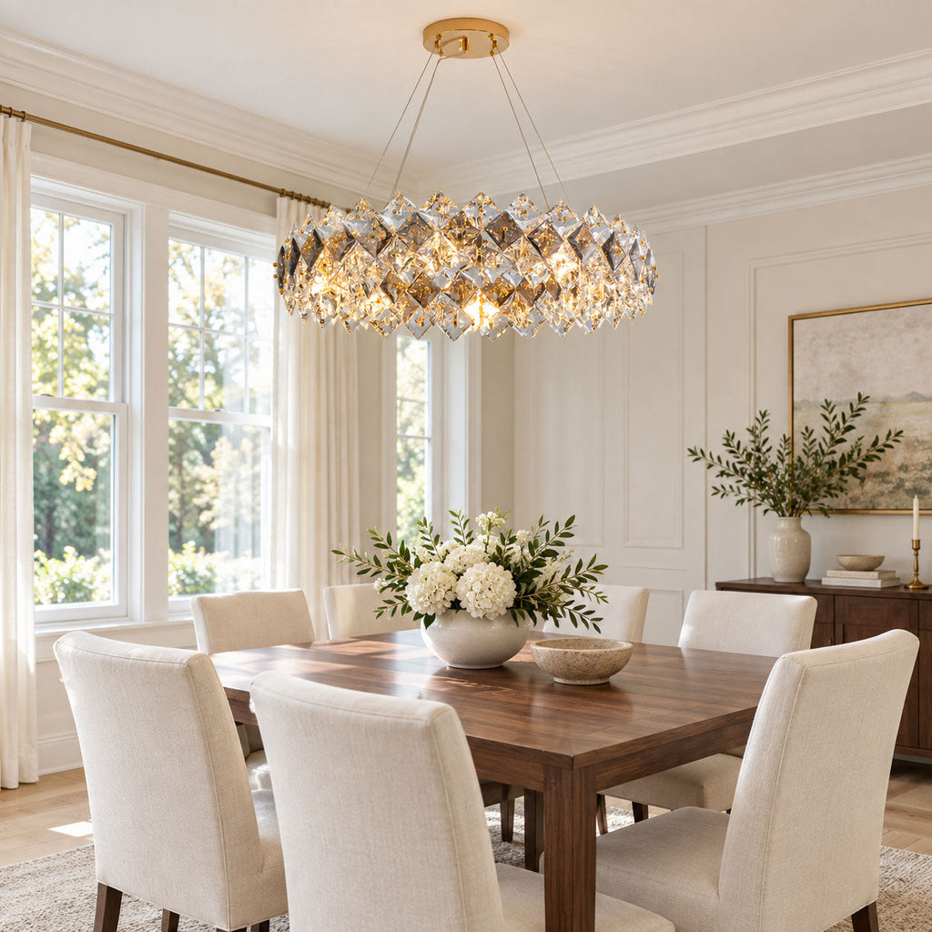 Scale Crystal Round Chandelier