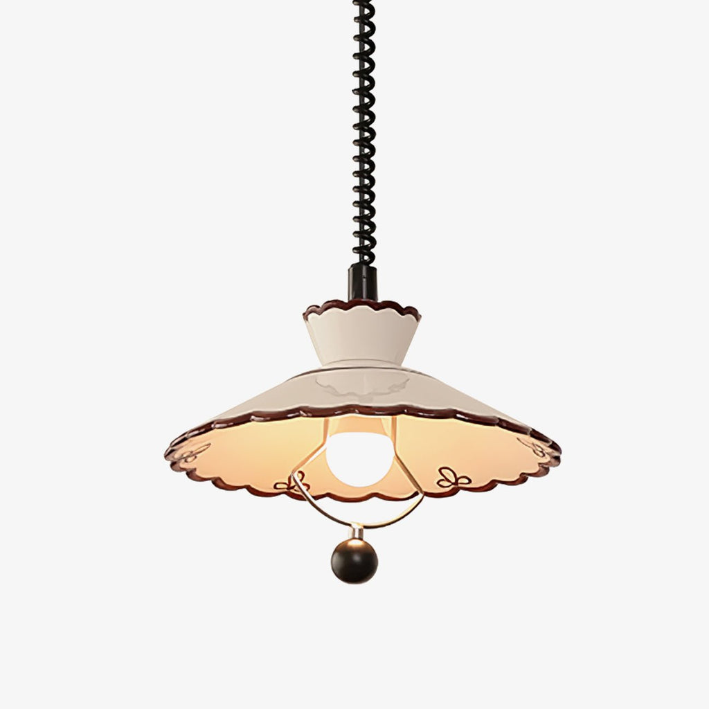 Scalloped Edge Pendant Lamp