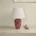 Scarlet Vine Ceramic Table Lamp