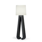 Sculptural A-Frame Wood Floor Lamp