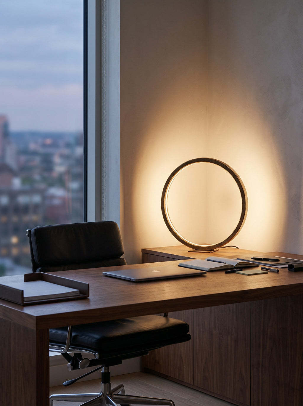 Brass Halo Table Lamp