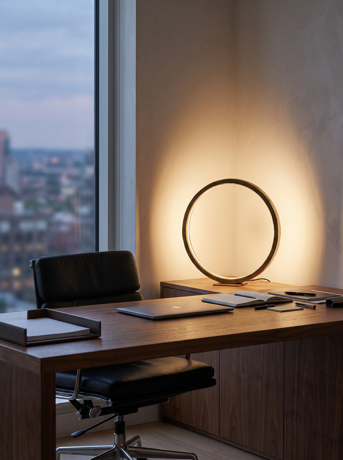 Brass Halo Table Lamp
