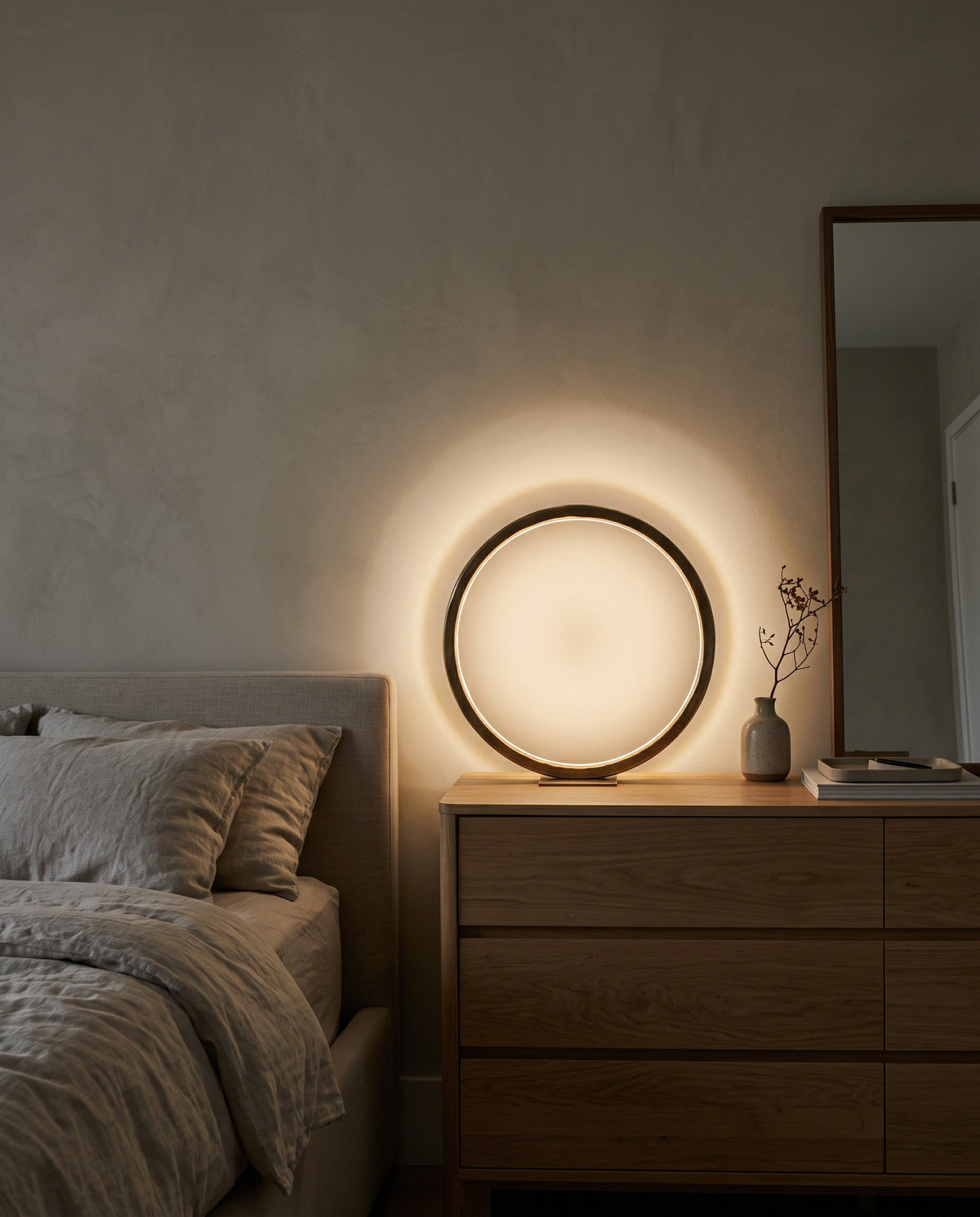 Brass Halo Table Lamp