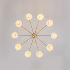 Sculptural Glass Chandelier