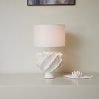 Sculptural Shell Inspired Table Lamp