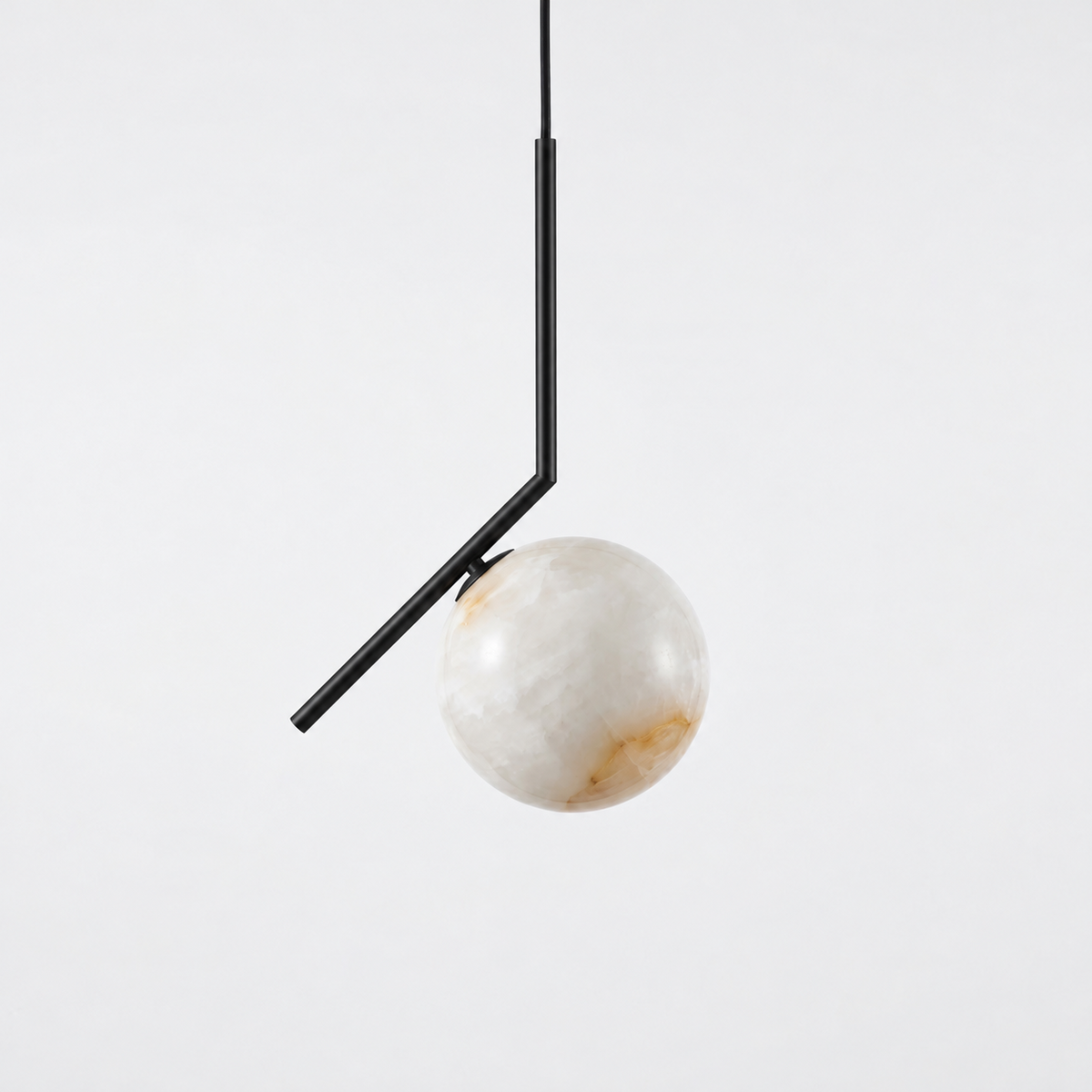 Selene Alabaster Globe Pendant Light