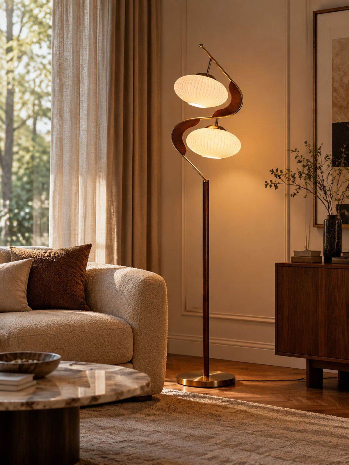 Serenita Double Shade Floor Lamp
