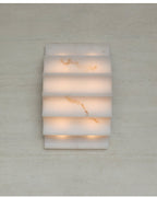Serra Tiered Alabaster Sconce