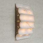 Serra Tiered Alabaster Sconce