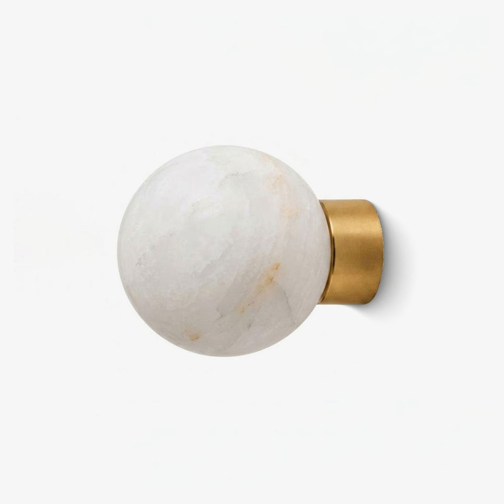 Sferanne Alabaster Sphere Wall Sconce