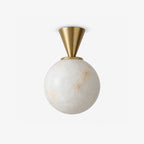 Sferanne Alabaster Sphere Ceiling Light