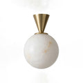 Sferanne Alabaster Sphere Ceiling Light