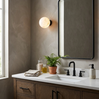 Sferanne Alabaster Sphere Wall Sconce