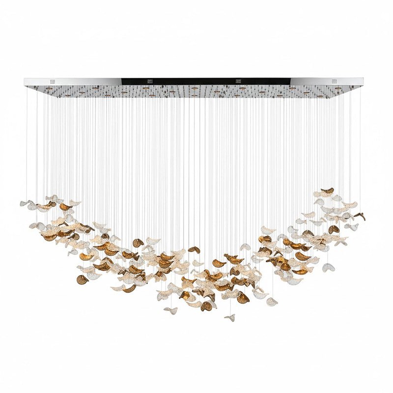 Windswept Leaf Chandelier