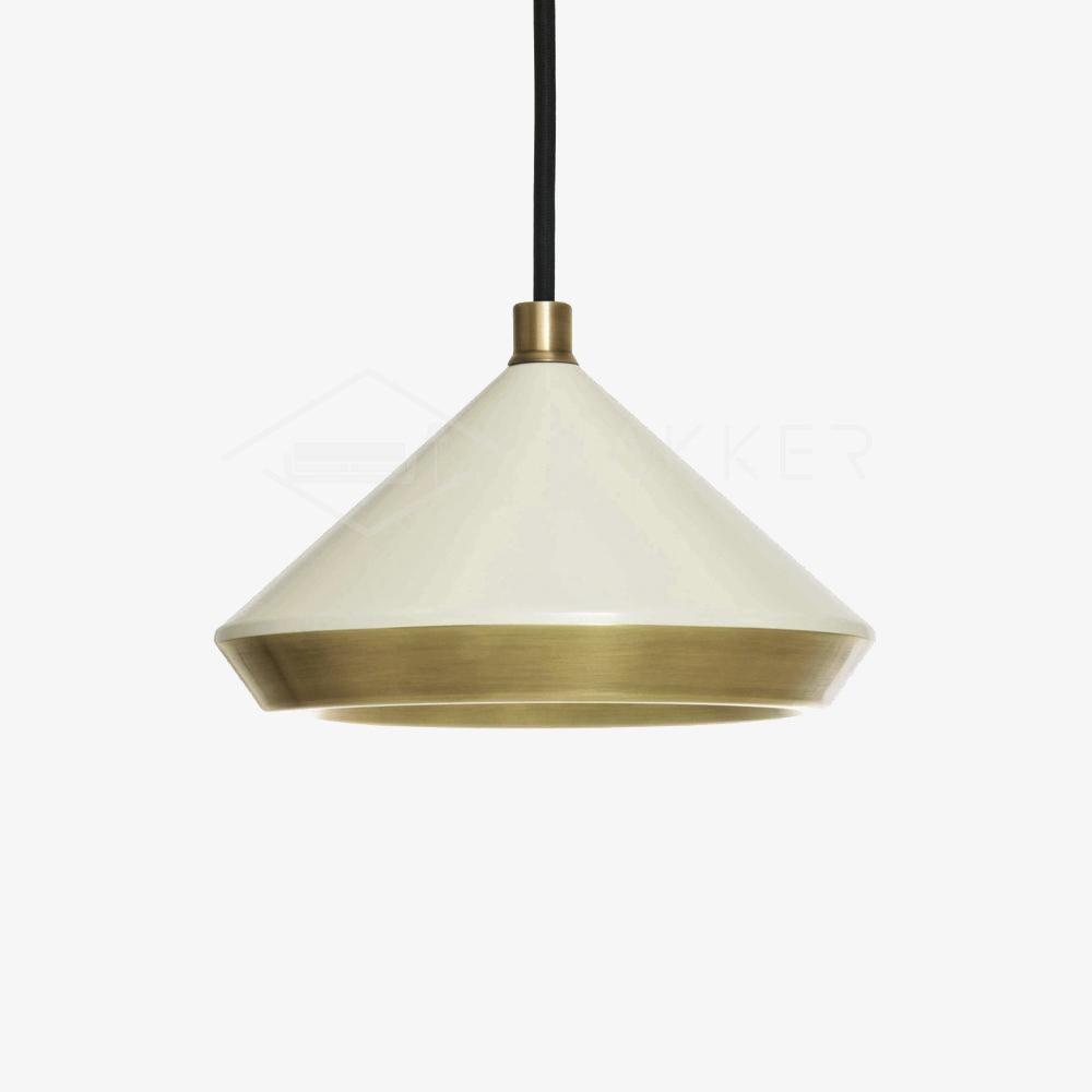 Shear Pendant Light ∅ 7.9″ x H 5″ / Dia 20cm x H 13cm / Copper plating & Matte White Pendant light