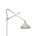 Shear Plug-in Wall Light ∅ 18″ X H 15.8″ / Dia 46cm X H 40cm / Copper Plating & Matte White / US Plug Wall lamp