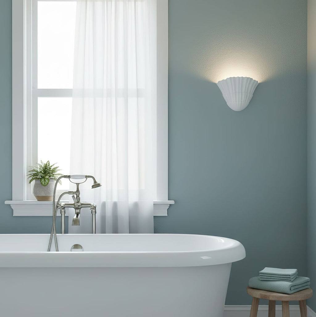 Pleated Shell Wall Light