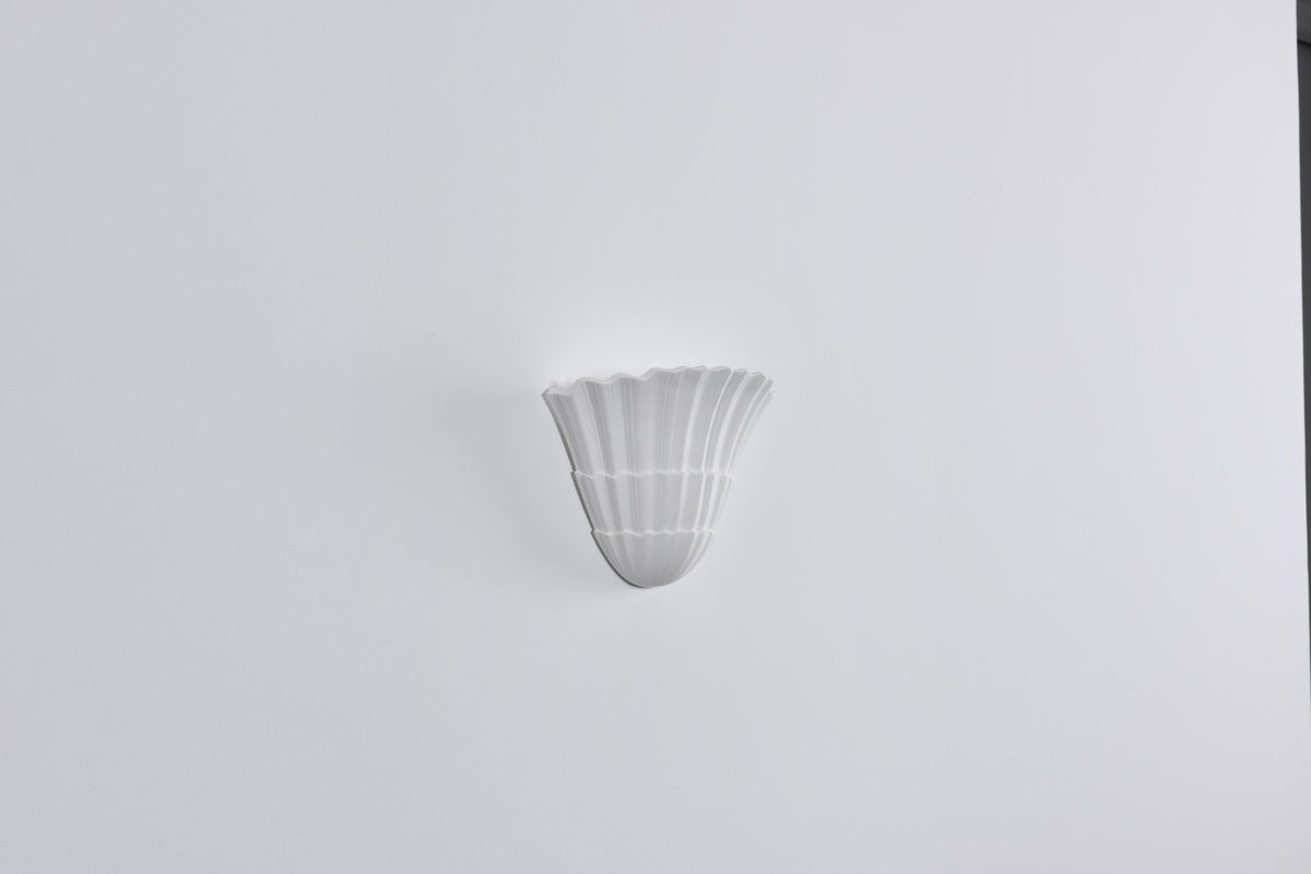 Pleated Shell Wall Light