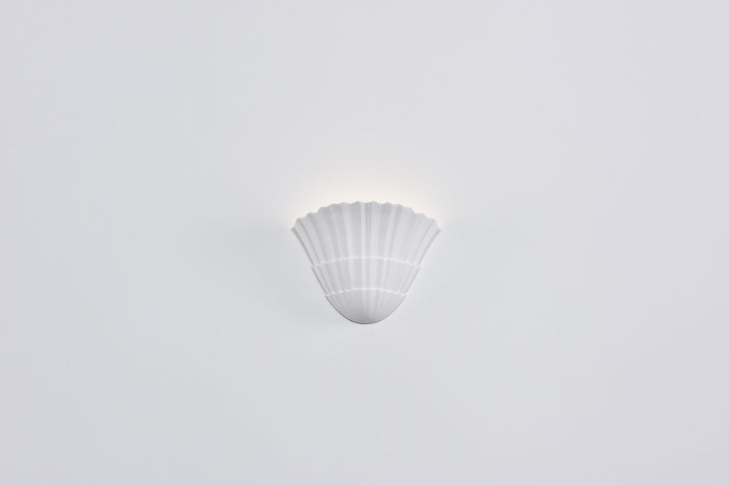 Pleated Shell Wall Light