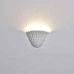 Pleated Shell Wall Light